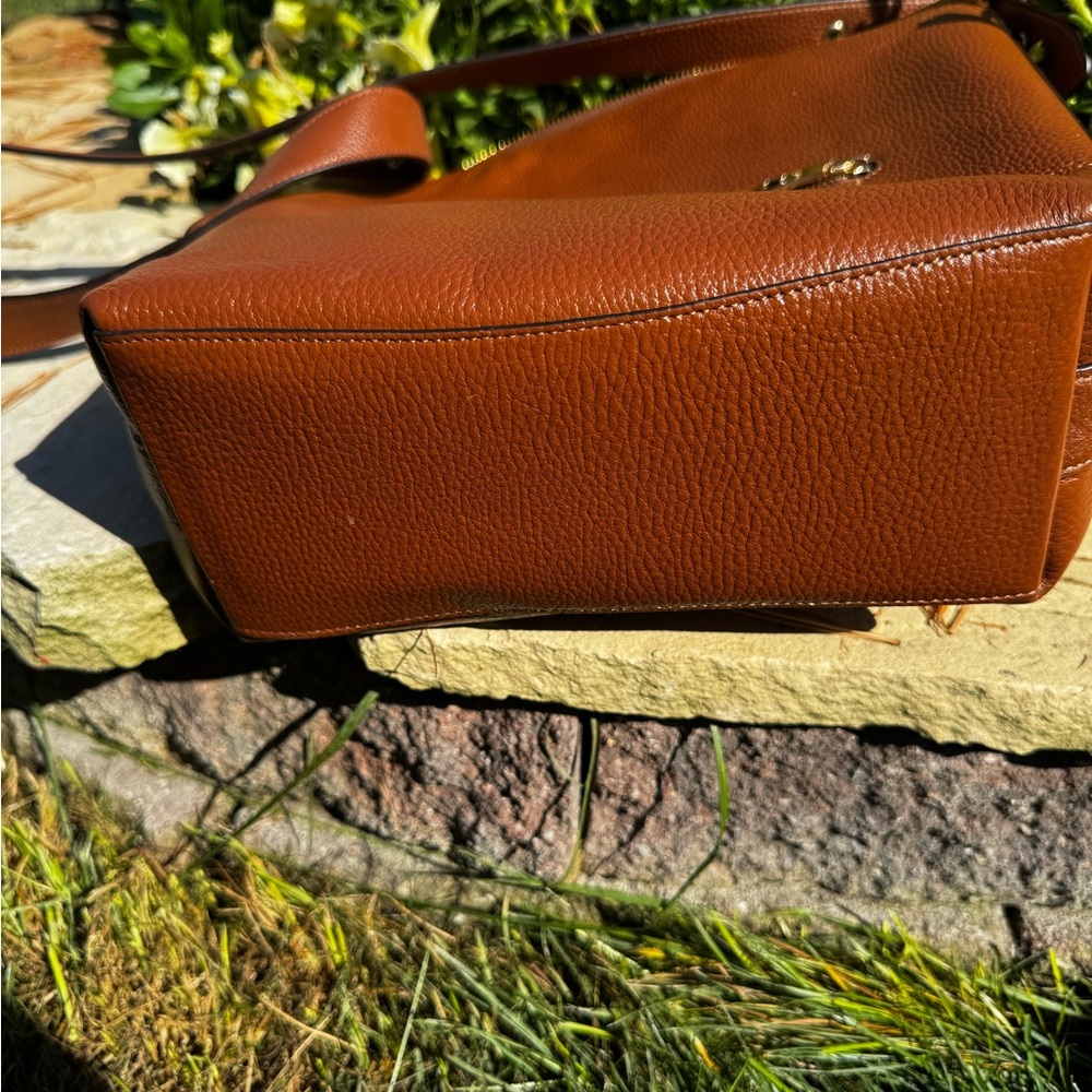 Coach Brown Leather Tote Shoulder Bag - Picture 3 of 7
